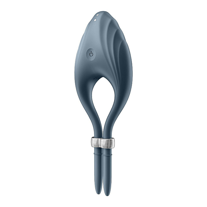 Ерекційне віброкільце-ласо Satisfyer Duelist Dark Blue, 10 режимів, потужний мотор