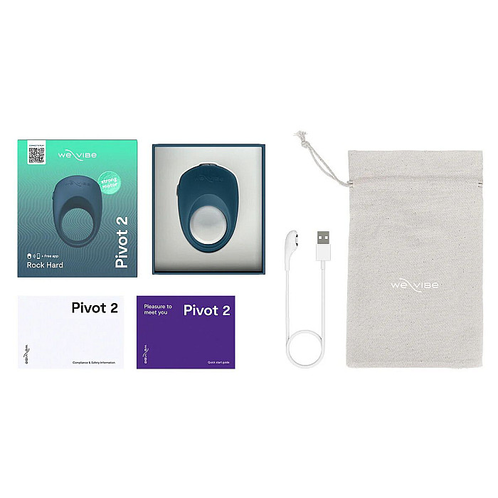 Эрекционное смарт-виброкольцо We-Vibe Pivot 2 Slate