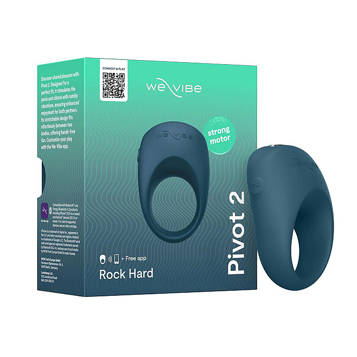 Эрекционное смарт-виброкольцо We-Vibe Pivot 2 Slate