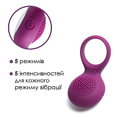 Эрекционное кольцо с вибрацией Svakom Tyler Violet