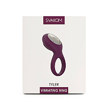 Эрекционное кольцо с вибрацией Svakom Tyler Violet