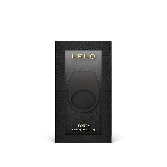 Эрекционное кольцо с вибрацией LELO Tor 3 Black, управление со смартфона