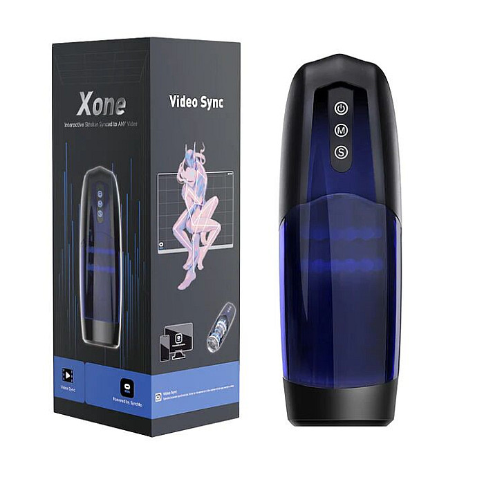Интерактивный смарт мастурбатор Magic Motion Xone, имитация фрикций, 10 режимов, турбо-кнопка