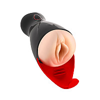 Преміум-вібромастурбатор Real Body - Real Sucking Pussy 2, всмоктування, звук, стимуляція промежини