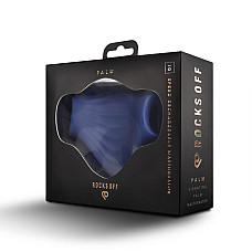Мастурбатор Rocks Off Palm Blue, петли для пальцев, 10 режимов