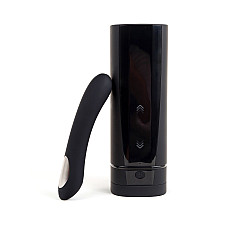 Інтерактивний набір: мастурбатор + стимулятор точки G Kiiroo Onyx + and Pearl 2 Couple Set Black