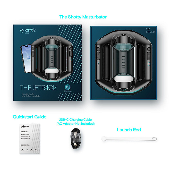 Смарт-мастурбатор Kaotik Labs The Jetpack, режим edging, очень мощный, имитация фрикций