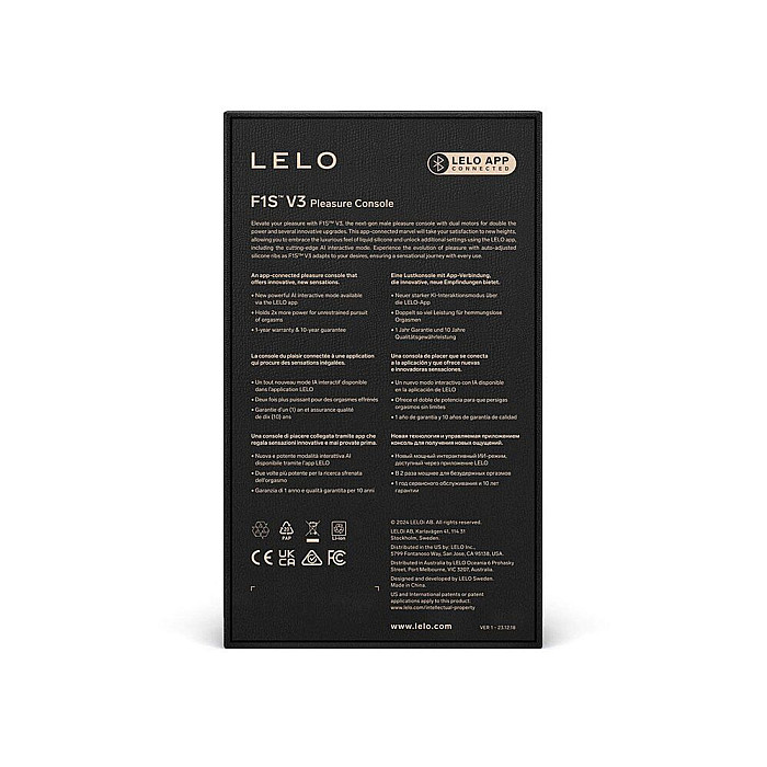 Смарт-мастурбатор LELO F1S V3 Teal, 2 мотора, 8 режимов, стимуляция звуковыми волнами