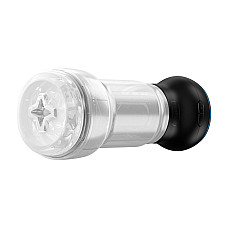 Мастурбатор Kiiroo Feel Pocket Crystal с всасывающей интерактивной насадкой PowerBlow Combo Set