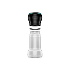 Мастурбатор Kiiroo Feel Pocket Crystal с всасывающей интерактивной насадкой PowerBlow Combo Set
