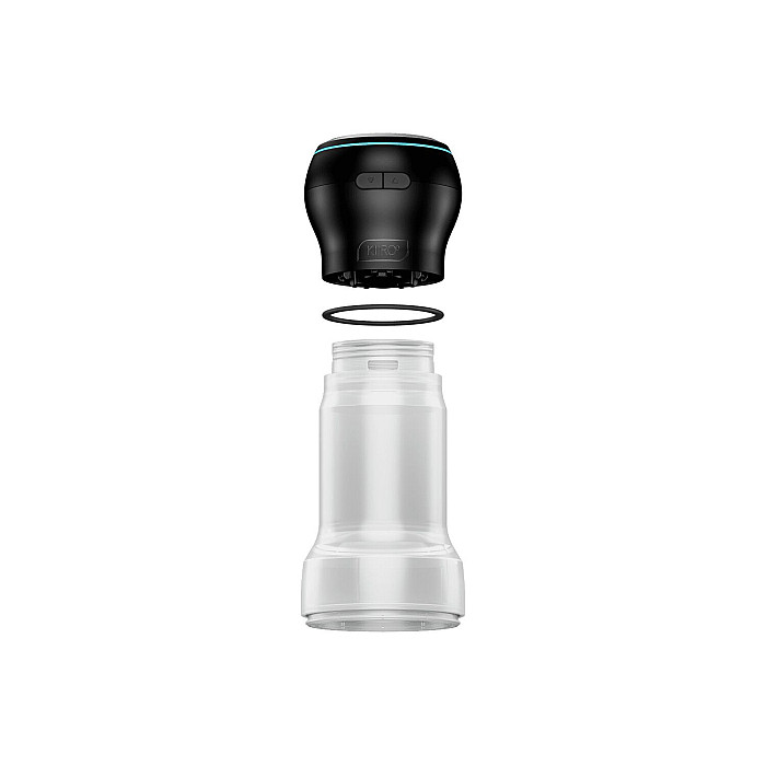 Мастурбатор Kiiroo Feel Pocket Crystal зі всмоктувальною інтерактивною насадкою PowerBlow Combo Set