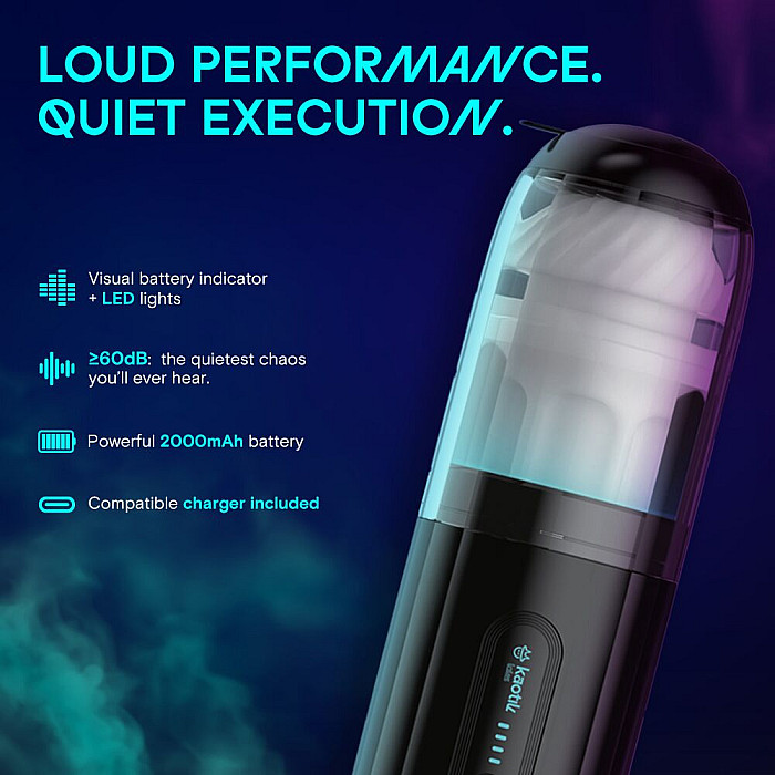 Смарт-мастурбатор Kaotik Labs The Shockwave, режим edging, имитация фрикций
