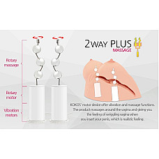 Мастурбатор Kokos Juilana Breast 2WayPlus с вибрацией и массажем