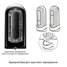 Вибромастурбатор Tenga Flip Zero Electronic Vibration Black, изменяемая интенсивность, раскладной