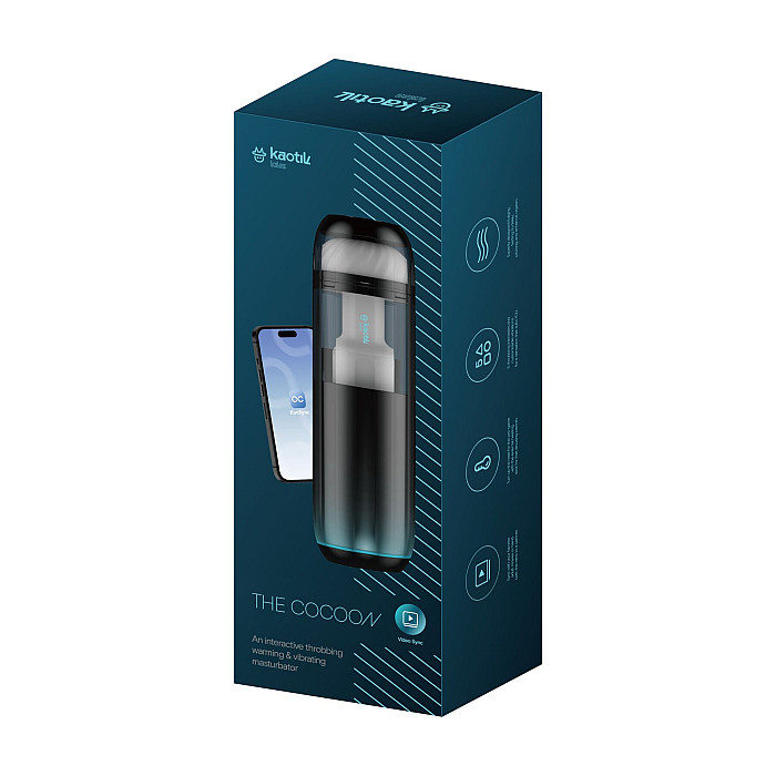 Смарт-мастурбатор Kaotik Labs The Cocoon, режим edging, пульсации, подогрев до 42 °C