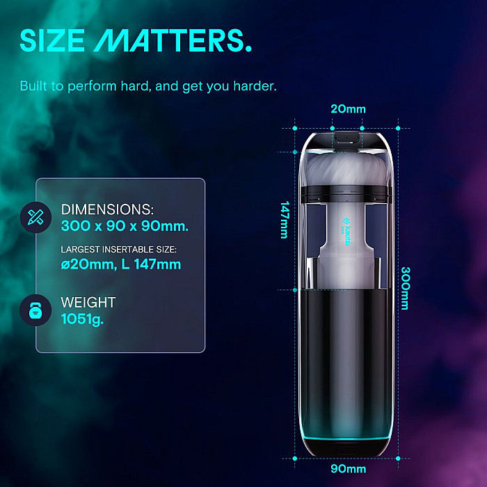 Смарт-мастурбатор Kaotik Labs The Cocoon, режим edging, пульсации, подогрев до 42 °C