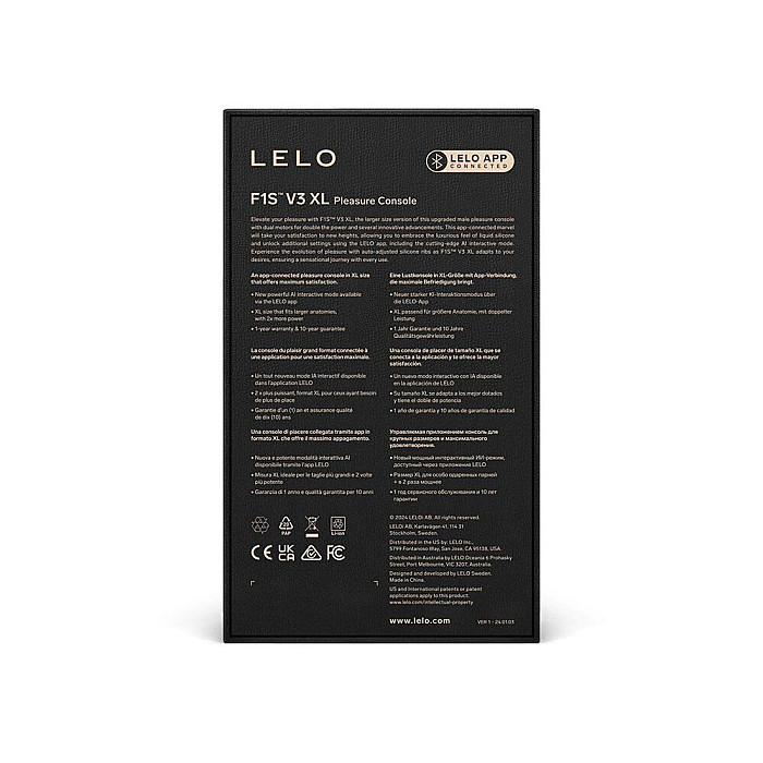 Смарт-мастурбатор LELO F1S V3 XL Teal, увеличенный, 2 мотора, 8 режимов, стимуляция звуковыми волнами