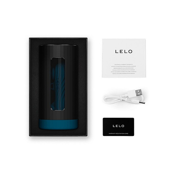 Смарт-мастурбатор LELO F1S V3 XL Teal, увеличенный, 2 мотора, 8 режимов, стимуляция звуковыми волнами