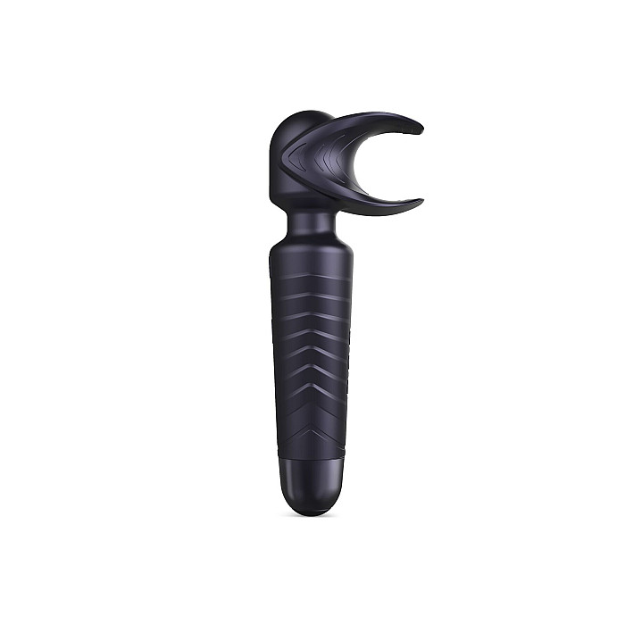 Мастурбатор-вибромассажер Manwan MAN.WAND EVO Black Plum, отлично для пар, виброминет