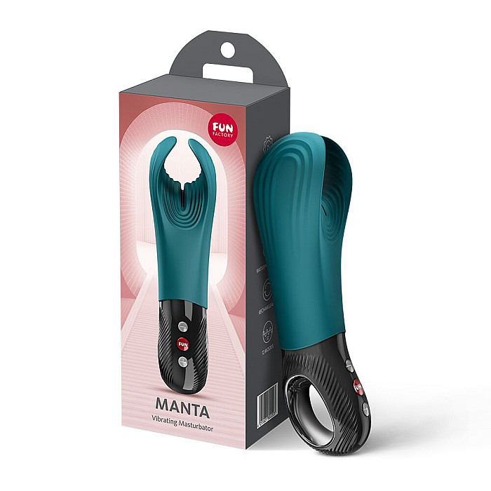 Вибратор для пениса Fun Factory MANTA Bottle Green, подходит для парных игр