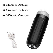Интерактивный смарт-мастурбатор с вибрацией и посасыванием Svakom Sam Neo