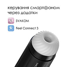Интерактивный смарт-мастурбатор с вибрацией и посасыванием Svakom Sam Neo