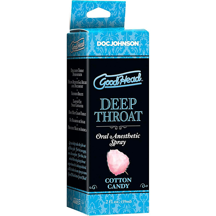 Спрей для минета Doc Johnson GoodHead DeepThroat Spray – Cotton Candy 59 мл для глубокого минета