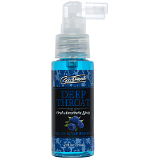 Спрей для мінету Doc Johnson GoodHead DeepThroat Spray - Blue Raspberry 59 мл для глибокого мінету