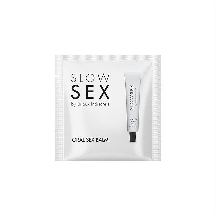 Пробник стимулирующего бальзама для минета Bijoux Indiscrets Slow Sex Oral sex balm