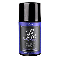 Гель для мінету Sensuva Lic-o-licious Blueberry Muffin (50 мл), оліїстий, без цукру