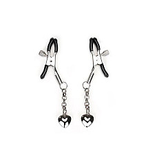Затискачі для сосків Liebe Seele Solid Heart Nipple Clamps Silver