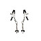 Затискачі для сосків Liebe Seele Solid Heart Nipple Clamps Silver