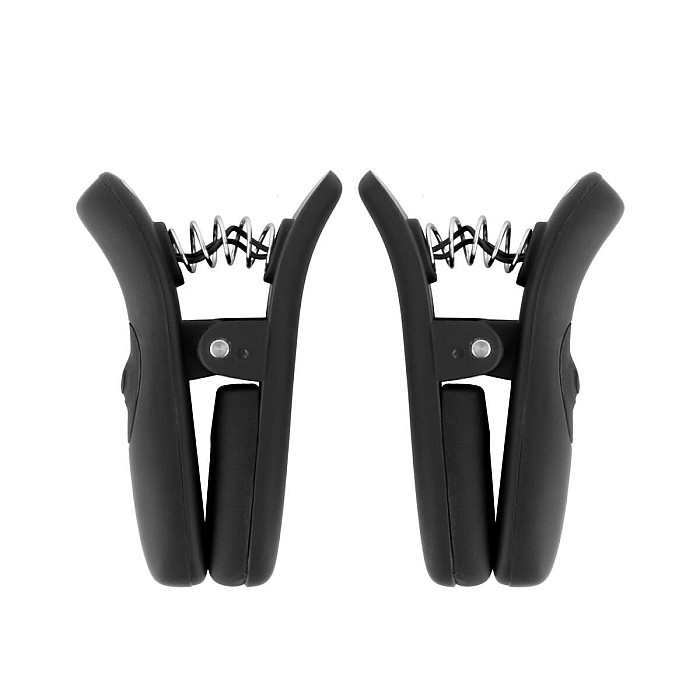 Затискачі для сосків з вібрацією Bedroom Fantasies Vibrating Nipple Clamps - Black