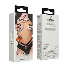 Зажимы для сосков и клитора Bedroom Fantasies: Nipple and Clitoris Clamps - Silver