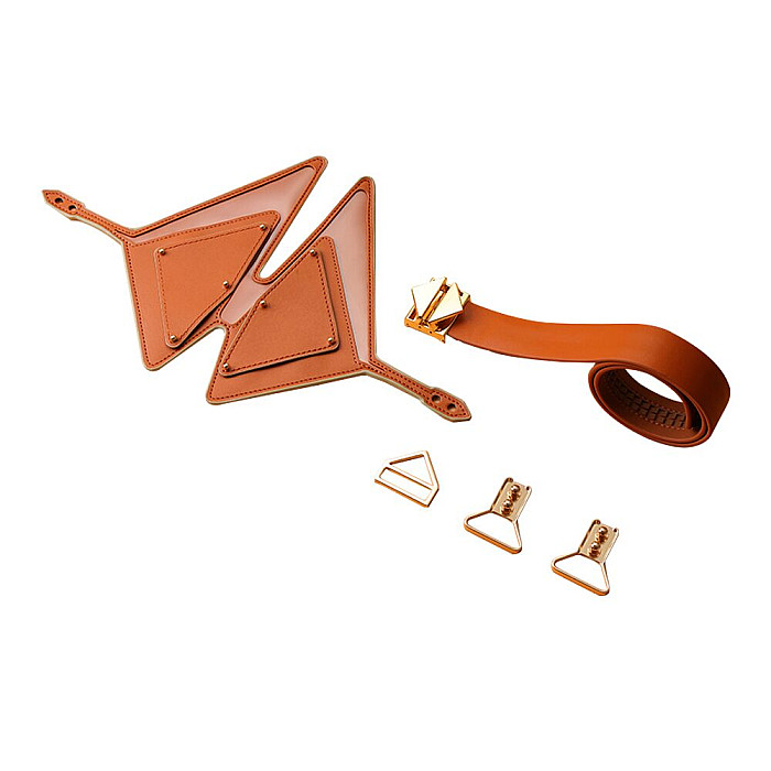 Маска на глаза LOCKINK Vixen Blindfold, коричневая, натуральная кожа, регулируемый объем