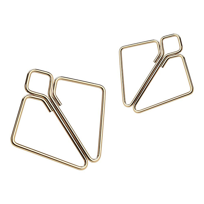 Зажимы для сосков с тяжелой подвеской LOCKINK Nipple Clamps with Heavy Pendant, золотистые
