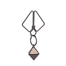 Зажимы для сосков с тяжелой подвеской LOCKINK Nipple Clamps with Heavy Pendant, серебристые