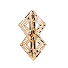 Зажимы для сосков с тяжелой подвеской LOCKINK Adjustable Nipple Clamps with Heavy Pendant, под золото