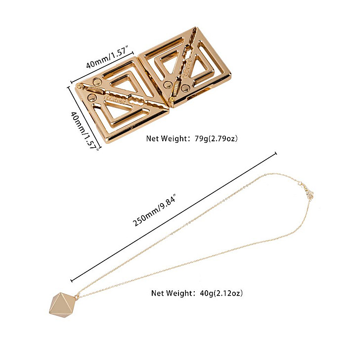 Зажимы для сосков с тяжелой подвеской LOCKINK Adjustable Nipple Clamps with Heavy Pendant, под золото