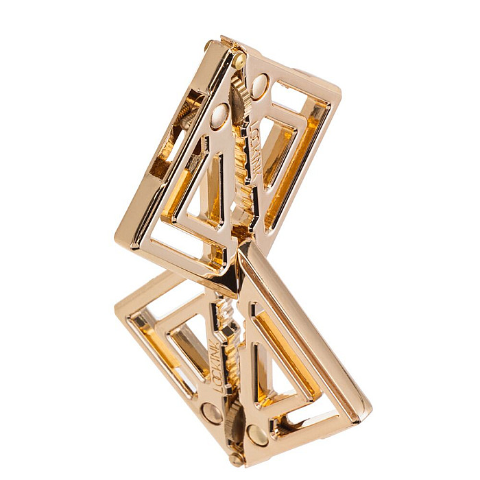 Зажимы для сосков с тяжелой подвеской LOCKINK Adjustable Nipple Clamps with Heavy Pendant, под золото
