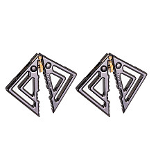 Зажимы для сосков с легкой подвеской LOCKINK Adjustable Nipple Clamps with Light Pendant, серебристые