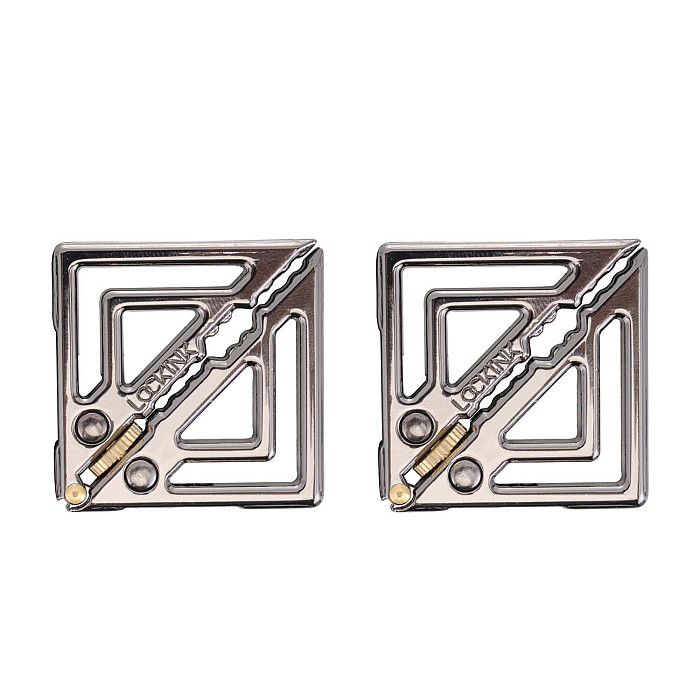 Зажимы для сосков с легкой подвеской LOCKINK Adjustable Nipple Clamps with Light Pendant, серебристые