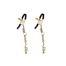 Затискачі для сосків Liebe Seele Rose Pendant Nipple Clamps Gold