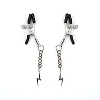 Затискачі для сосків Liebe Seele Lightning Nipple Clamps Silver