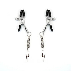 Затискачі для сосків Liebe Seele Lightning Nipple Clamps Silver