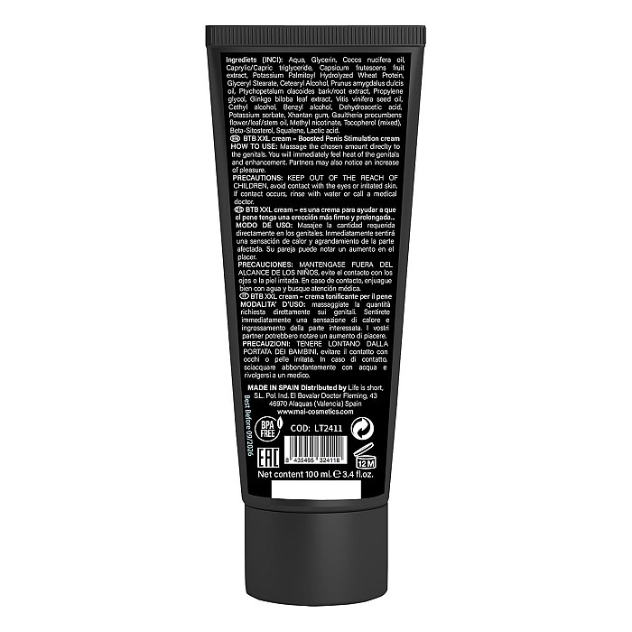 Крем для эрекции и увеличения члена BTB XXL CREAM (100 мл)