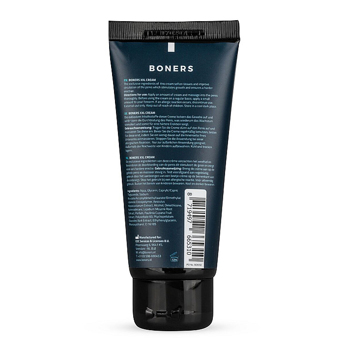 Крем для эрекции и увеличения члена Boners Penis XXL Cream, растительные экстракты
