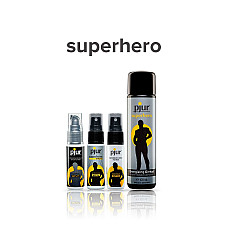 Стимулирующий лубрикант на водной основе pjur Superhero Energizing glide 100 мл, с экстрактом гинкго билоба