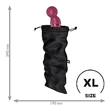 Мешочек для секс-игрушек Satisfyer Treasure Bag XL, черный, на шнурке