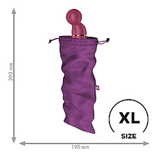 Мешочек для секс-игрушек Satisfyer Treasure Bag XL, фиолетовый, на шнурке